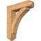 Ekena Millwork Thorton Arts and Crafts Smooth Bracket w/ Offset Brace, Western Red Cedar, 7 1/2"W x 30"D x 34"H BKT0806X30X34THR03SWR - alternate 1